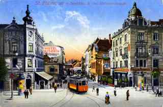 Bild einer Postkarte aus Sankt Pölten